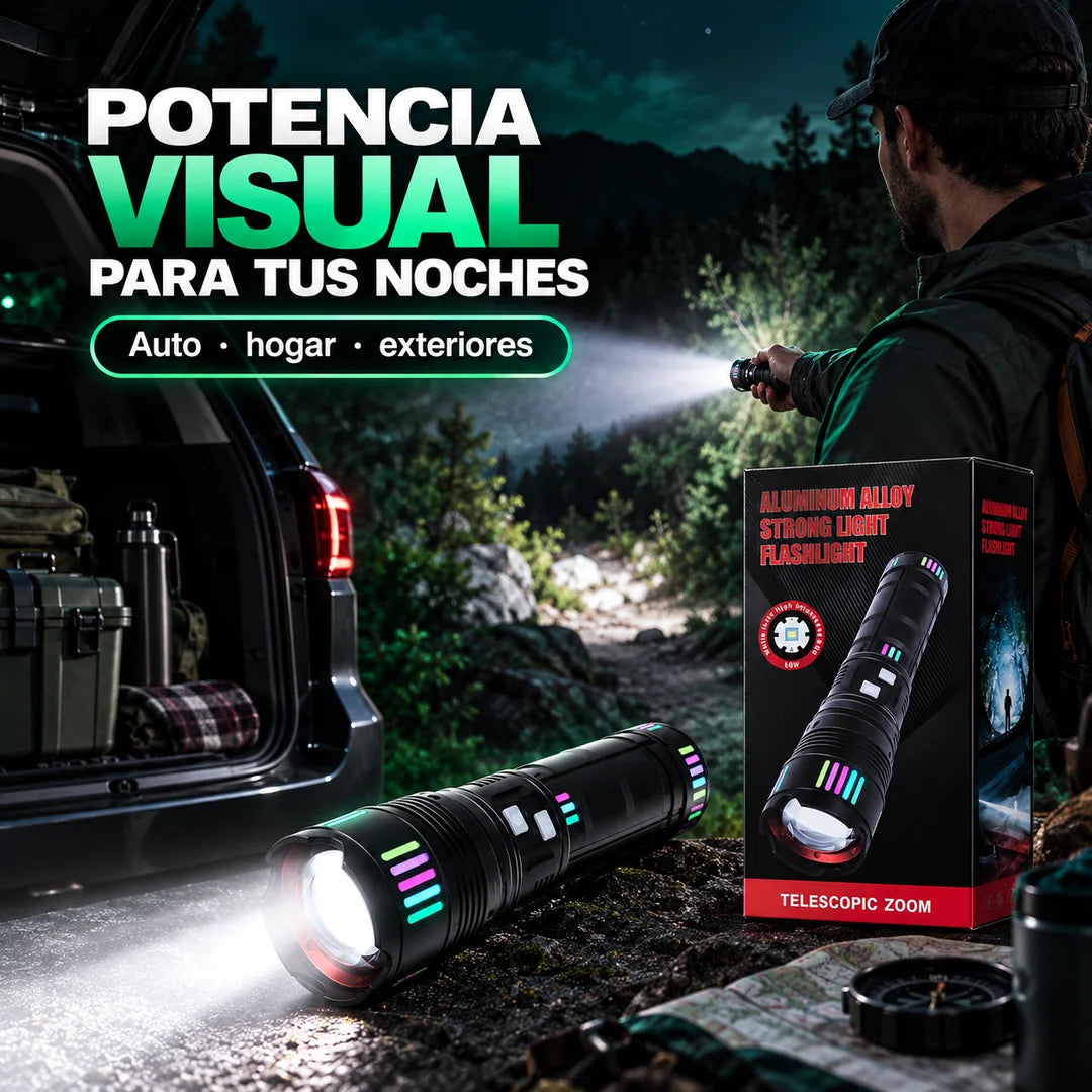 Linterna Telescópica Recargable USB-C con Power Bank — imagen 5