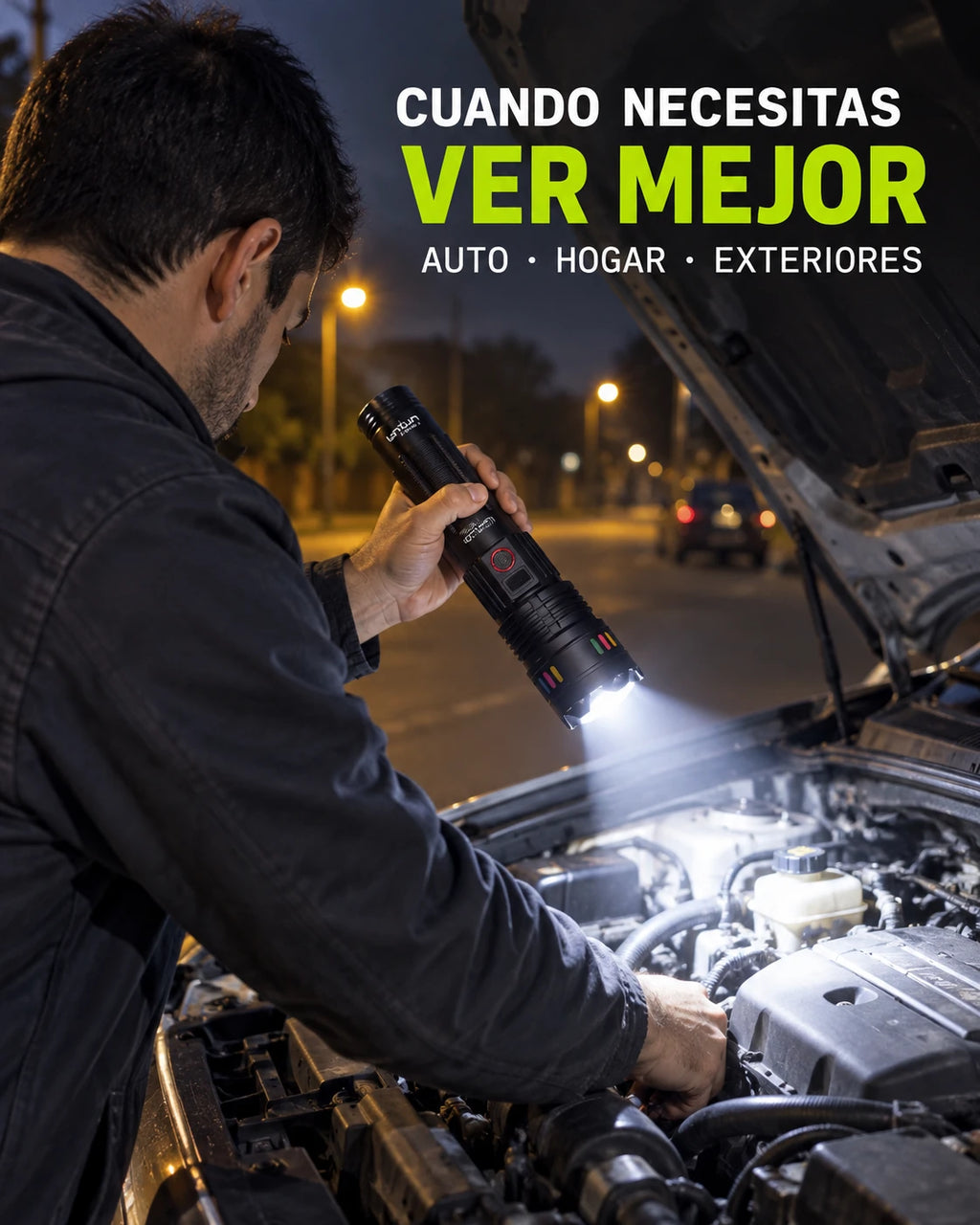 Linterna Recargable Lantun EPC-R69 con Estuche — imagen 7