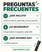 Linterna Recargable Lantun EPC-R69 con Estuche — imagen 10