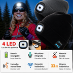 🧢GORRO REPRODUCTOR DE MUSICA CON LINTERNA