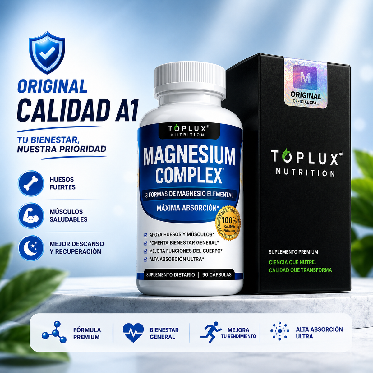 MAGNESIO COMPLEX (90CAP)-EN CAJA PREMIUM