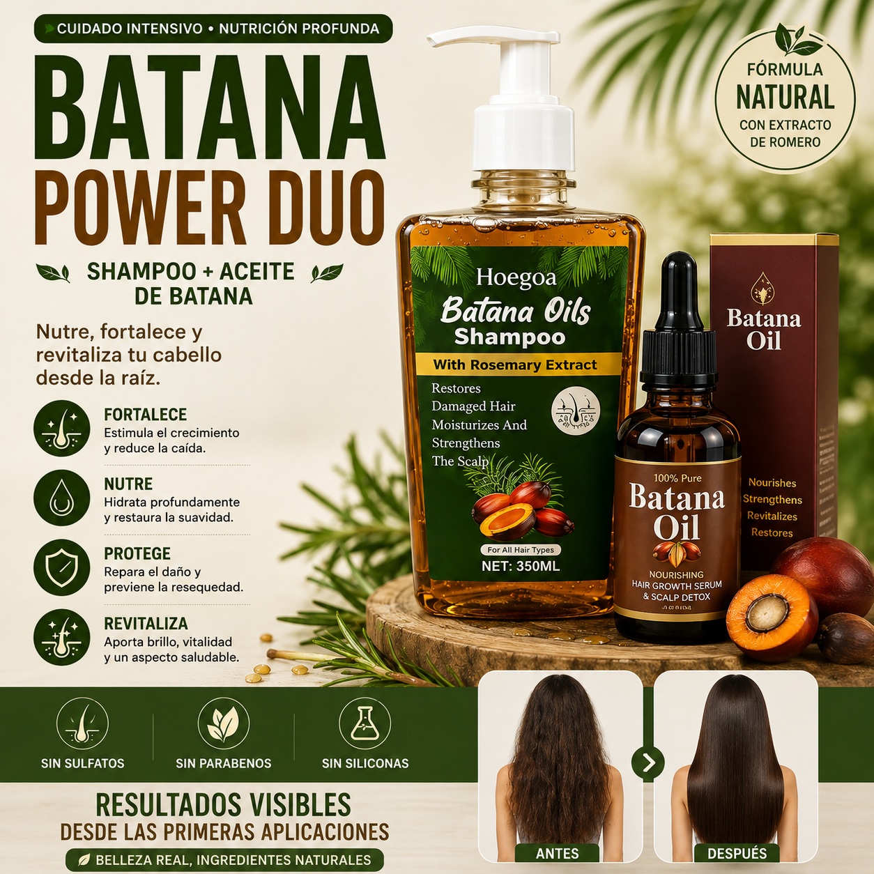 🌿 BATANA POWER DUO – SHAMPOO + ACEITE DE BATANA 🌿