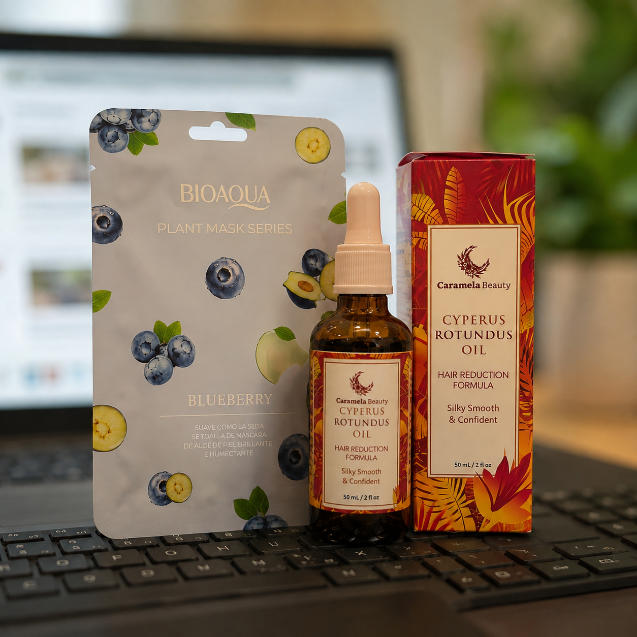 CYPERUS ROTUNDUS OIL + MASCARILLA FACIAL